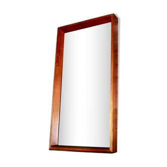 Large teak mirror by od mobler as 1950