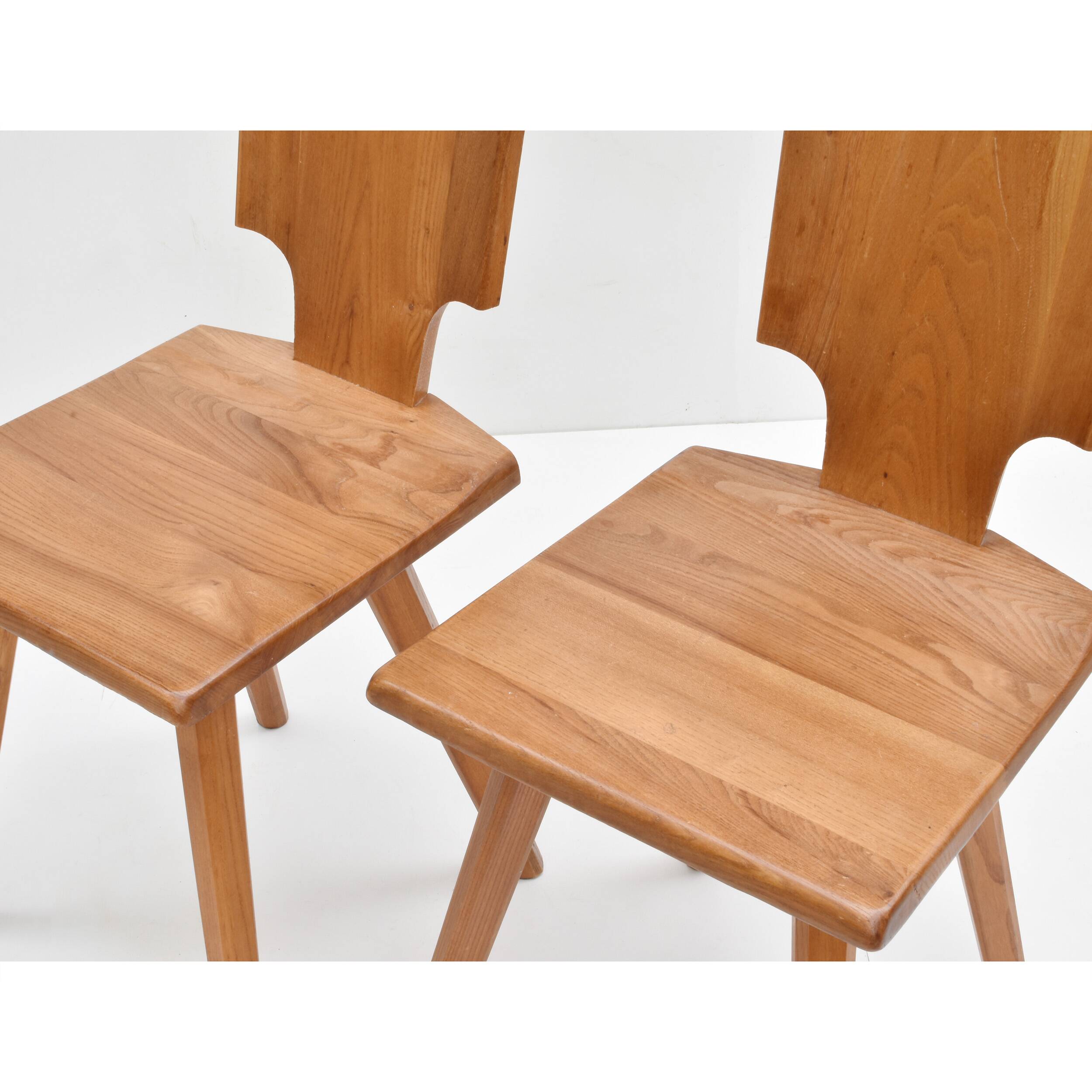 Pierre Chapo - Pair of S28 chairs from the 1970s