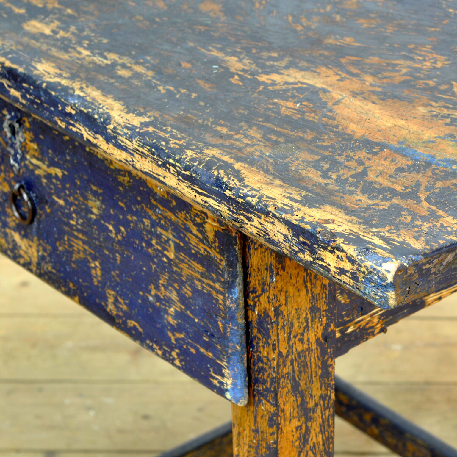 Country pine farmhouse side table, circa 1900