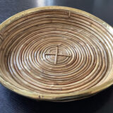 Bamboo and brass dish