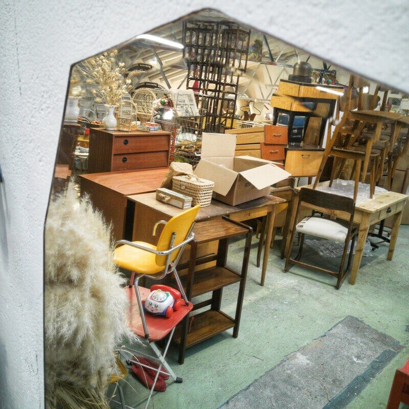 Large beveled mirror 163x58cm