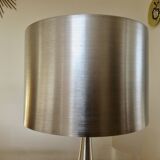 Brushed metal tulip floor lamp vintage 70s