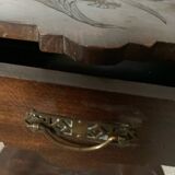 Old wooden pedestal table