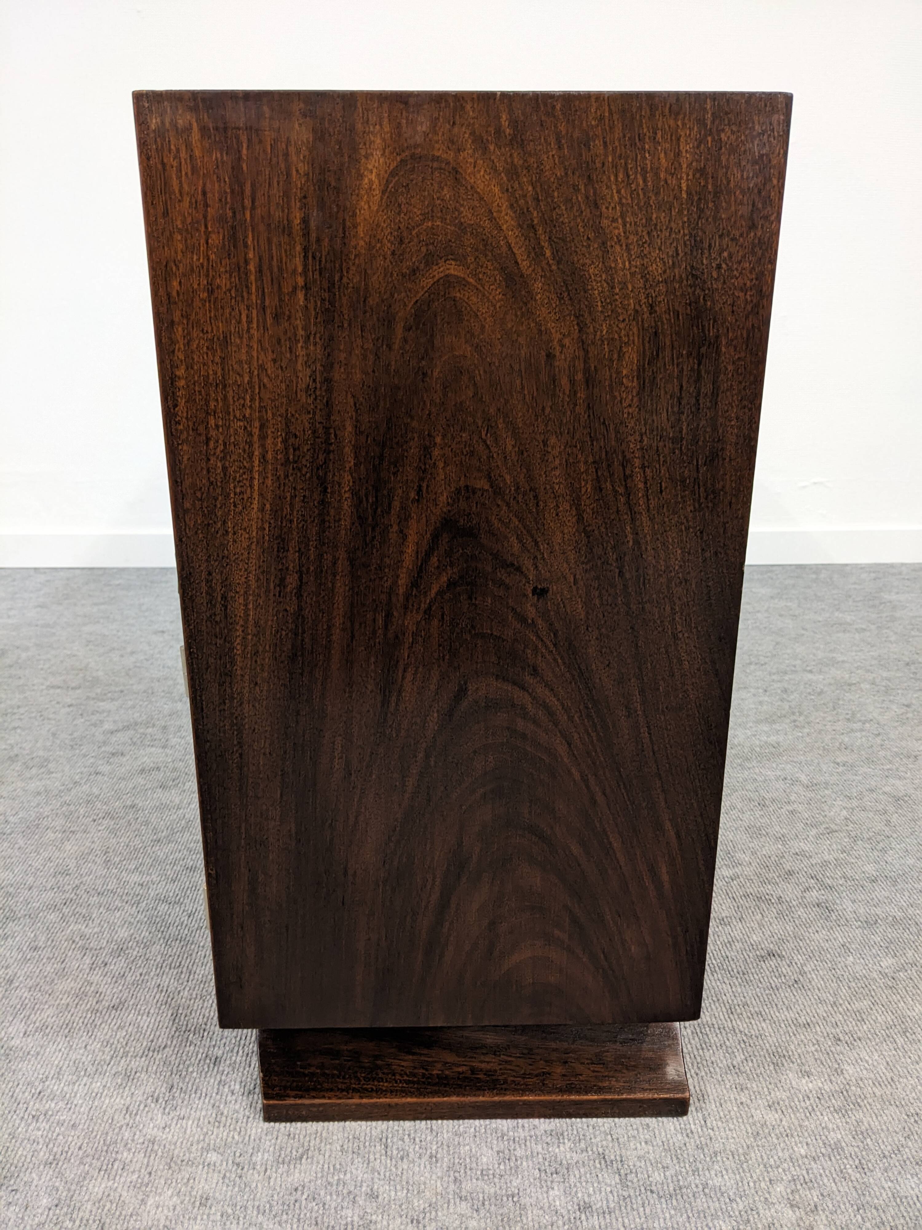 Pair of Art Deco rosewood bedside tables circa 1930