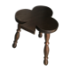 Tabouret tripode trèfle