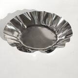 Large folded chrome bowl