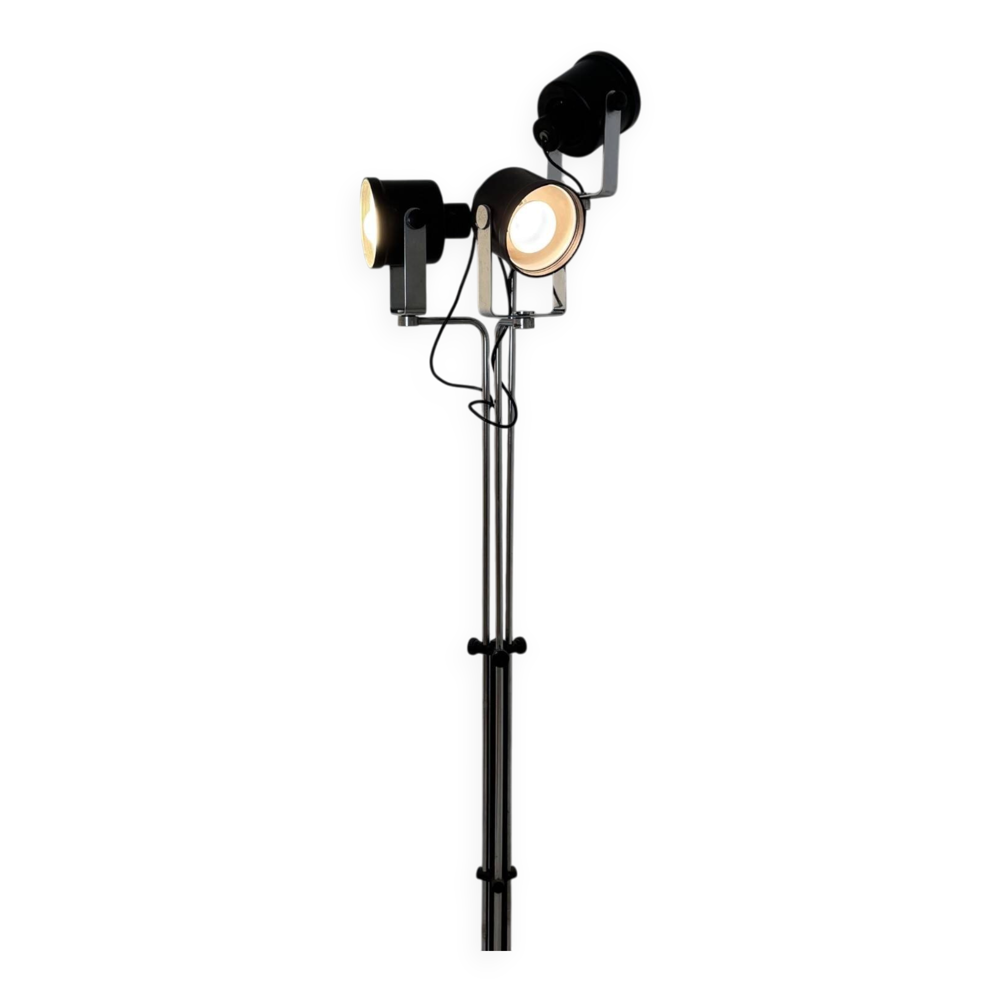 Floor Lamp Lights Milan Model P433 Brusasco and Torretta Design 1970s