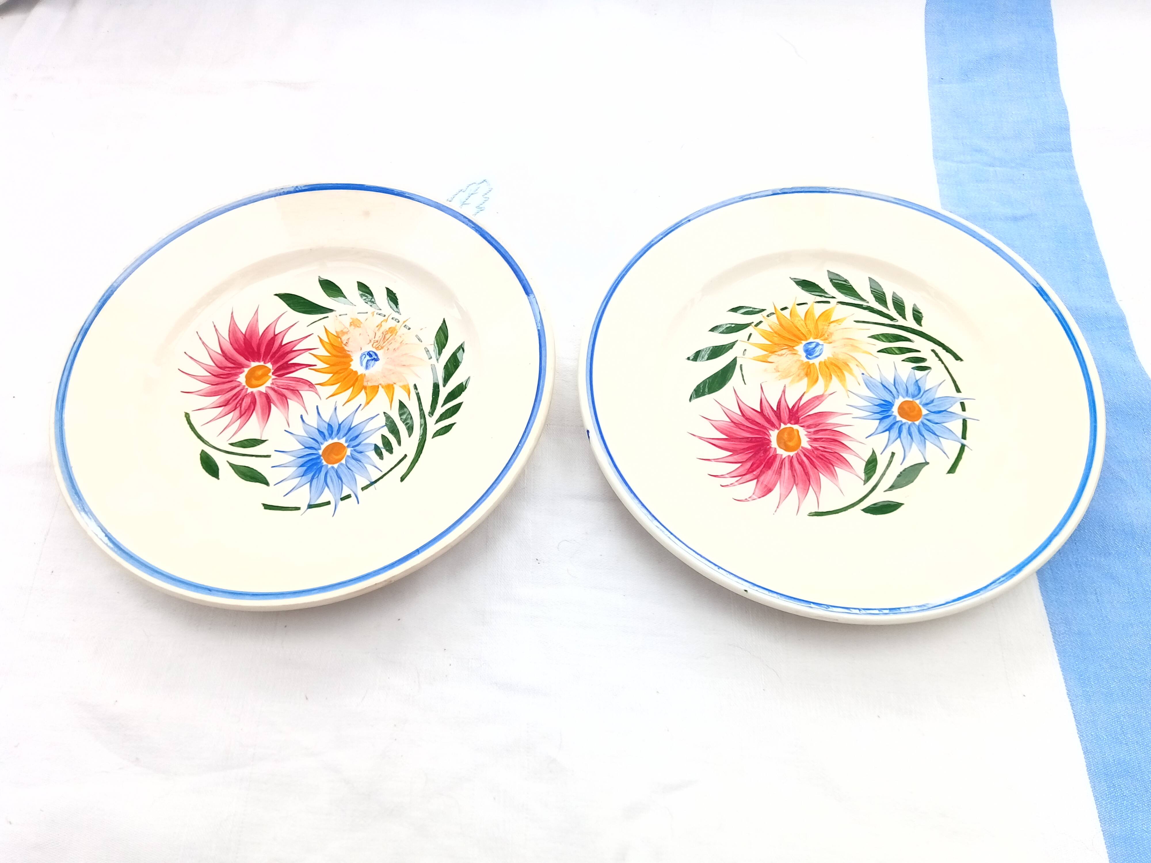 Assortment of 6 dinner plates