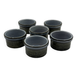 Set of 6 Ceramano Steinzeug ramekins
