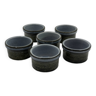 Set of 6 Ceramano Steinzeug ramekins