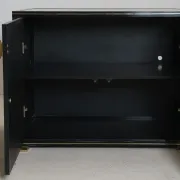 Small buffet Pierre Vandel black lacquered