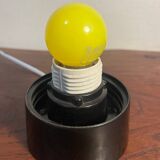 Ceiling light transformed into a table lamp with new electricity