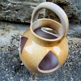 Vase enamelled sandstone