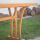 Table bois vintage, table bistrot Maison Guillaume a Bourges, table d'appoi