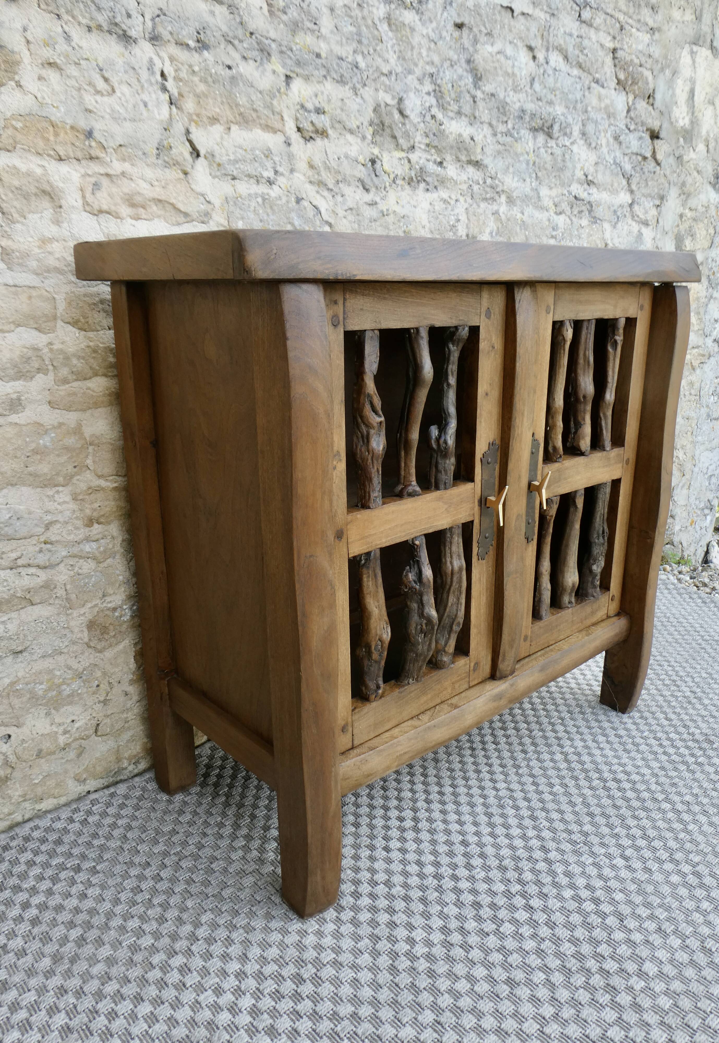 Small brutalist buffet in elm.
