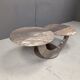 Vintage two tier marble coffee table, 1970s