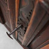 Rare French provincial carved cabinet or buffet with great patina, dated 18