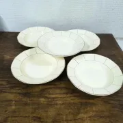 Set of 5 vintage Sarreguemines deep plates (Decor 5094) - Ø 23 cm
