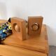 Constructivist wooden bookends