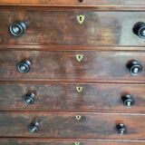 Commode en acajou de style anglais avec 6 tiroirs