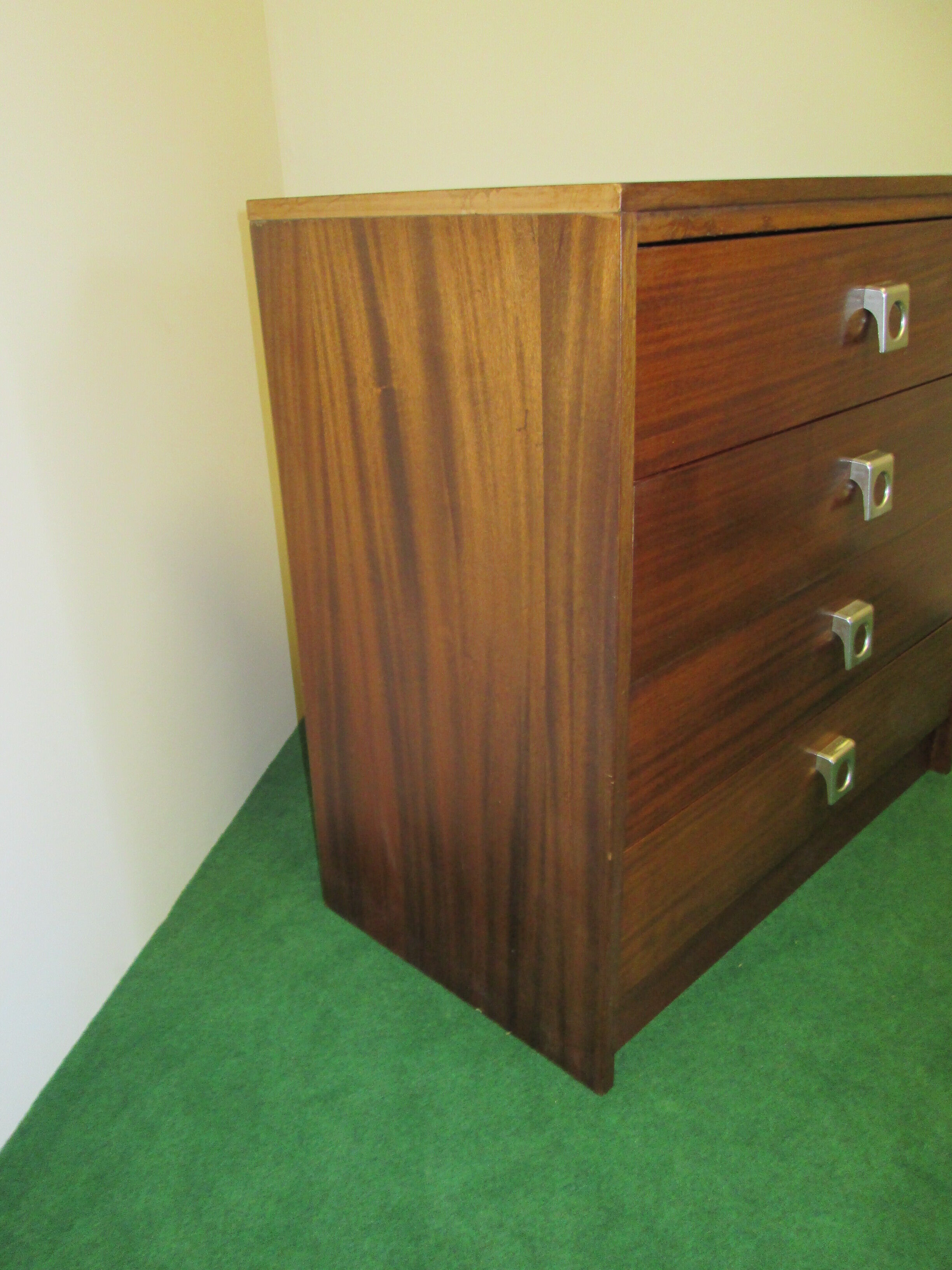 Teak chest of drawers