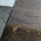 19th-century solid oak monastery table