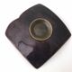 Brown and White Lacquered Copper Ashtray / Vide-Poche by Del Campo, Italy
