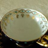 Tasses a cafe the en porcelaine allemande bleu de four jlmenau germany