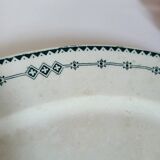Plat Ovale en Faïence de Gien Terre de Fer Modèle Russia