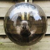 Suspension en verre jaune de Biot années 70
