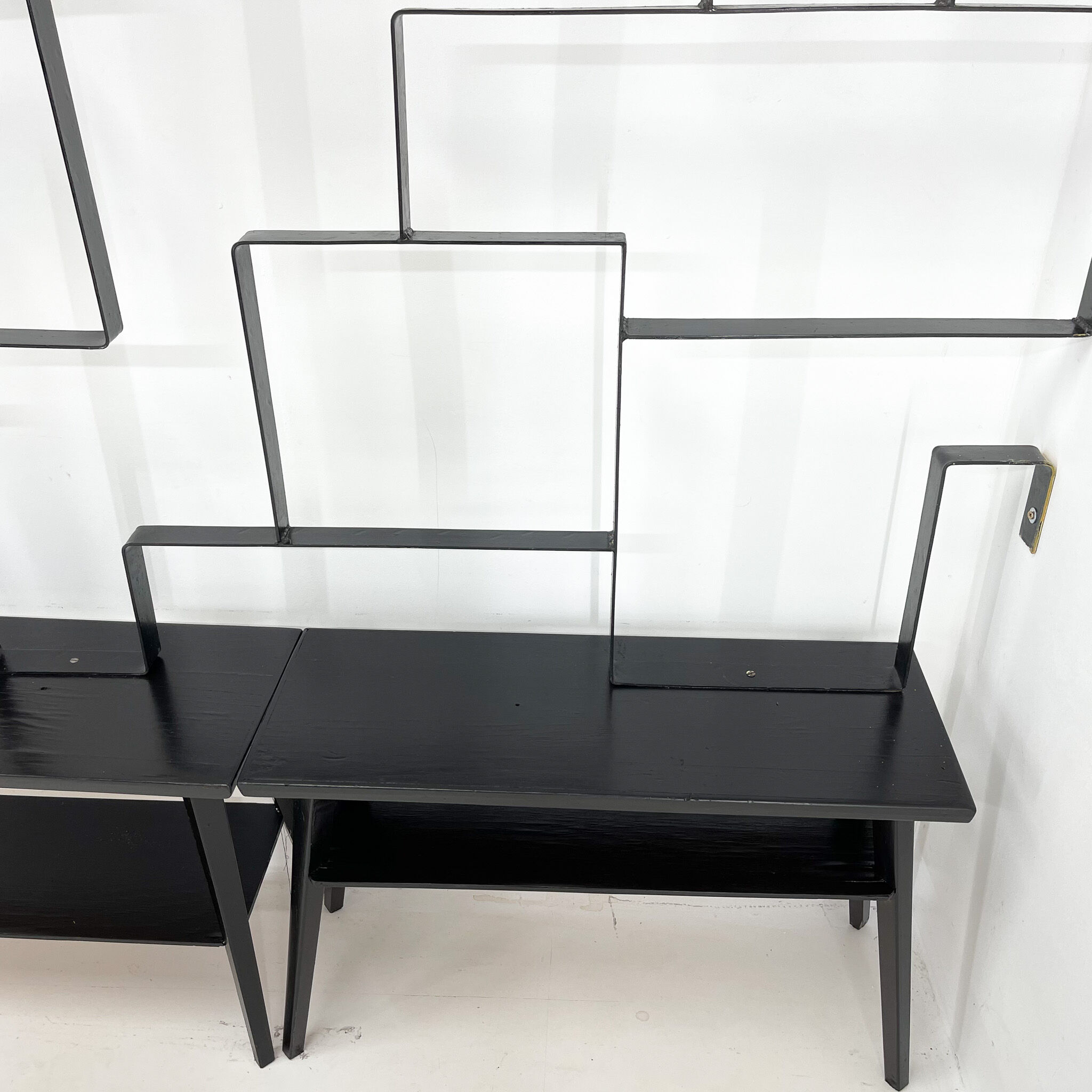 1960's art wall unit or room divider with sculpture by Jelínek