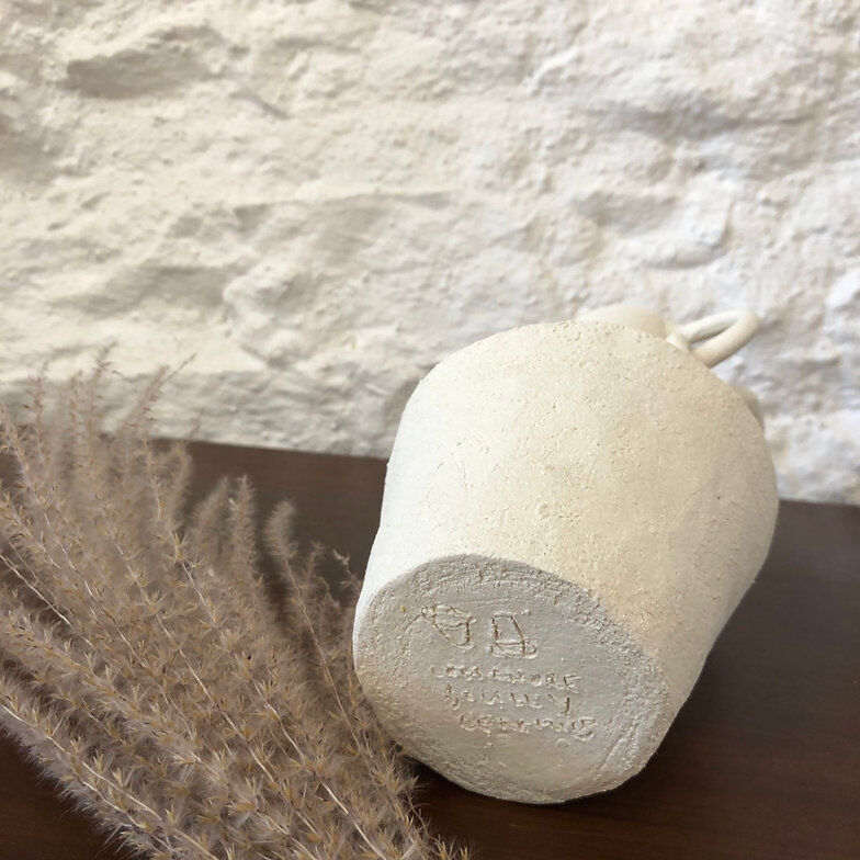 White chain vase - Cassandre Bouilly