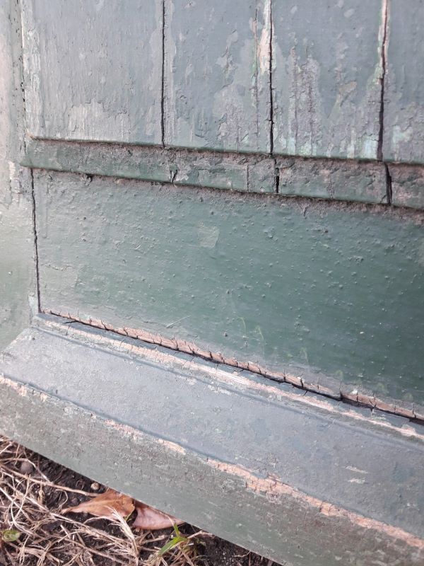 door 80x213cm Old oak glazed landing