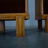 1935s pair of rare Art Deco bedside tables, Czechoslovakia