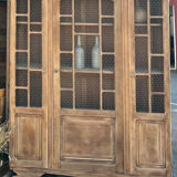 Antique solid oak wardrobe: dresser / bookshelf