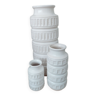 Lot de 3 vases Scheurich