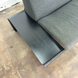 Harvink The Mission sofa with black frame and dark gray upholstery