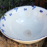 Blue salad bowl Digoin Art Deco Flowers