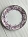 Antique plate with purple oriental decoration