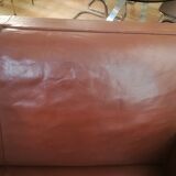 Leather art deco sofa
