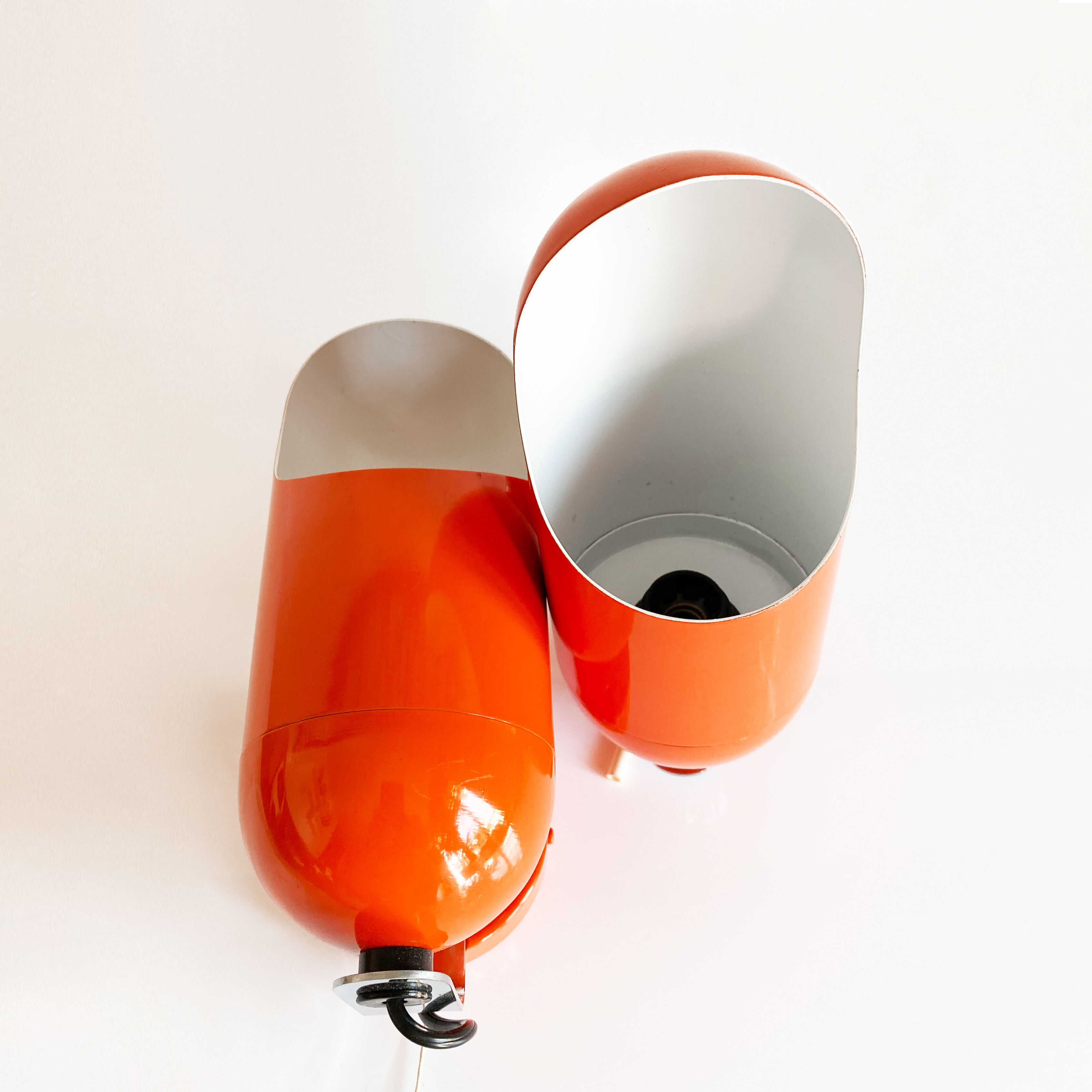 Pair of Space Age wall sconces by Raak, Netherlands, 1970s