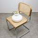 Mid-Century Italian Brass and Opaline Pendant Lamp
