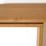 Modern solid oak wall console