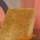 Scandinavian armchair golden velvet design by H.Lis