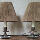 Paire de lampes bougeoirs