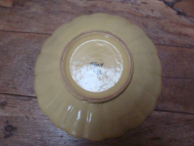 Vintage italian ceramic deep dish