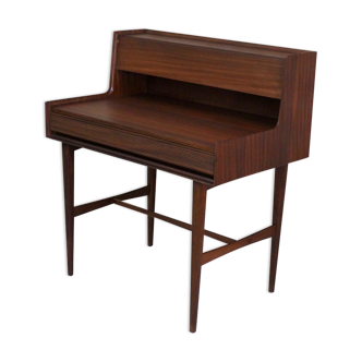 Vintage office secretary in African teak afromosia Scandinavian style 1960s