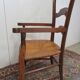 Fauteuil paillé de grand père en orme