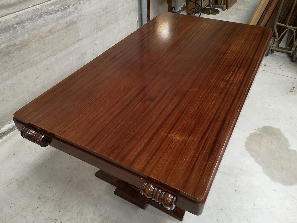 Mahogany desk by Gaston Poisson 1930 1940
