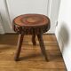 Tabouret tripode brutaliste